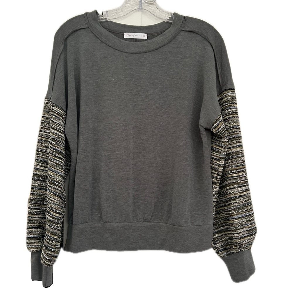 Ces Femme Green Long Sleeve Top NWOT